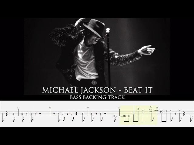 MICHAEL JACKSON - Beat it [BASSLESS BACKING TRACK + TAB]