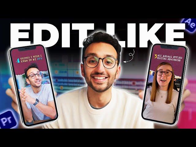 How to Edit Ali Abdaal Shorts in Premiere Pro & After Effects (FREE ASSETS PACK!)