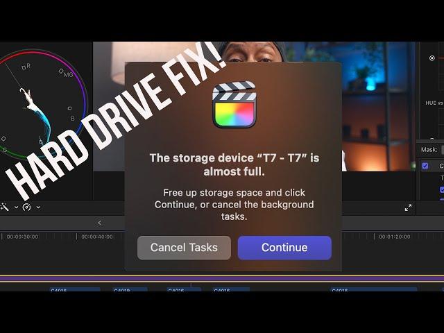 EASY FIX: How To Fix Final Cut Pro Storage Device Full Problem