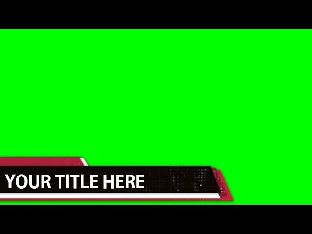 GREEN SCREEN TITLE EFFECTS (TOP 3 EFFECTS) | 4K