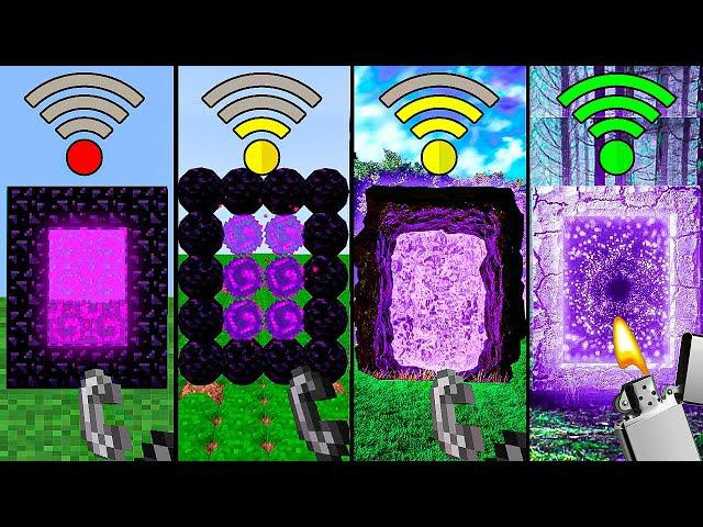 nether portals with different Wi-Fi in Minecraft