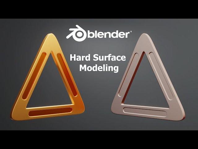 Blender Hard Surface Modeling | Blender Tutorial |  01 | Boolean On Triangle