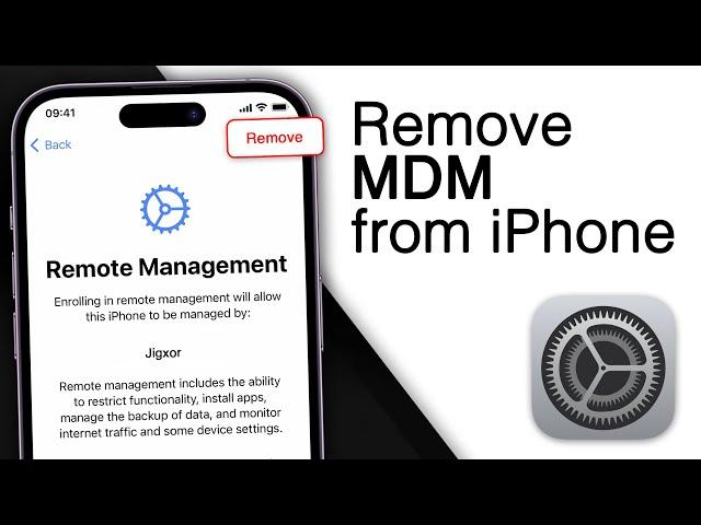 How To Remove Mobile Device Management (MDM) From iPhone! [2 Methods]