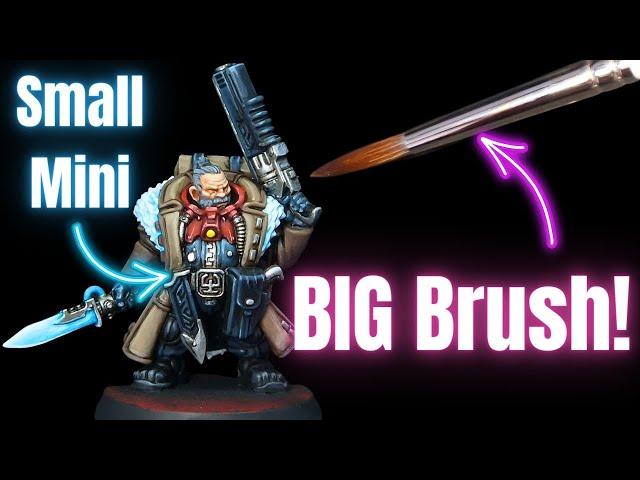 Do you need a small brush for warhammer painting?