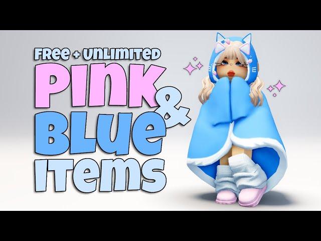 GET EVERY PINK & BLUE FREE ROBLOX ITEMS  2024