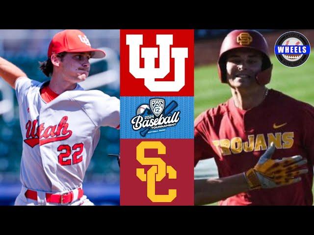 #7 Utah vs #4 USC (Crazy!) | Pac 12 Tournament Pool Play | 2024 College Baseball Highlights