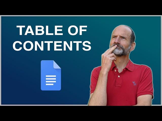 How to Use the New Google Docs - Table of Contents