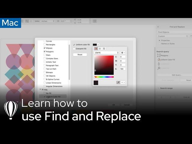 How to Use the Enhanced Find and Replace | CorelDRAW for Mac