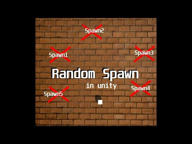 Unity-Spawn Object At Random Position