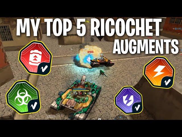 My Top 5 Ricochet Augments! Tanki Online | By Jumper!