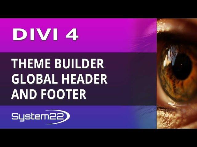 Divi 4 Theme Builder Global Header And Footer