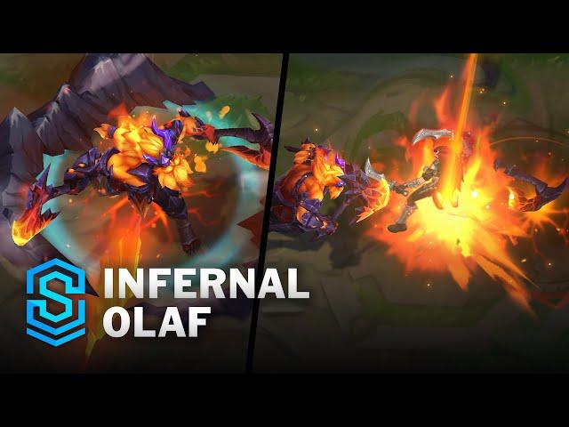 Infernal Olaf Skin Spotlight - Pre-Release - PBE Preview - League of Legends