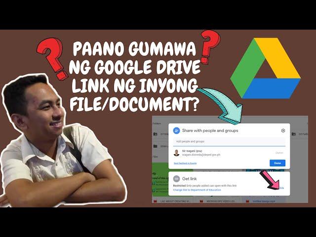 PAANO GUMAWA NG GOOGLE DRIVE LINK NG IYONG FILE/DOCUMENT?| Sir Isagani