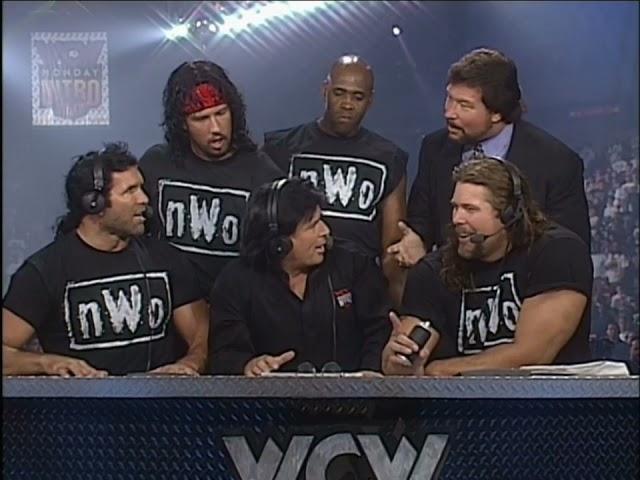 The NWO take over Monday Nitro for the first time & debut their new Nascar Car! (WCW)