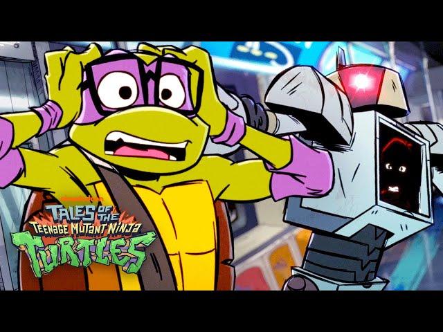 Donnie Escapes Robot on a MOVING Subway!  | Full Scene | Tales of the Teenage Mutant Ninja Turtles