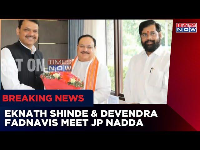 Eknath Shinde & Devendra Fadnavis Reaches JP Nadda's Residence, Both Leaders To Later Meet PM Modi