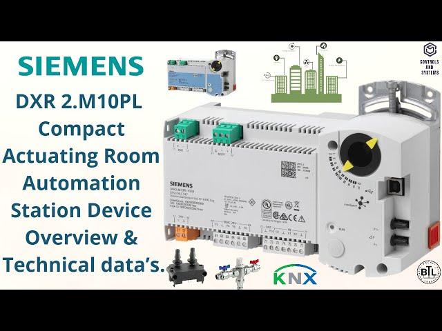 #Siemens DXR2.M10PL Compact Actuator Room Automation Station / #hvac /#bms / #knx /#bacnet