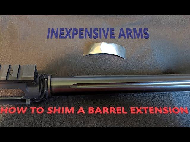 Accurizing the AR15 on the cheap: How to shim a barrel extension for a tight fit.