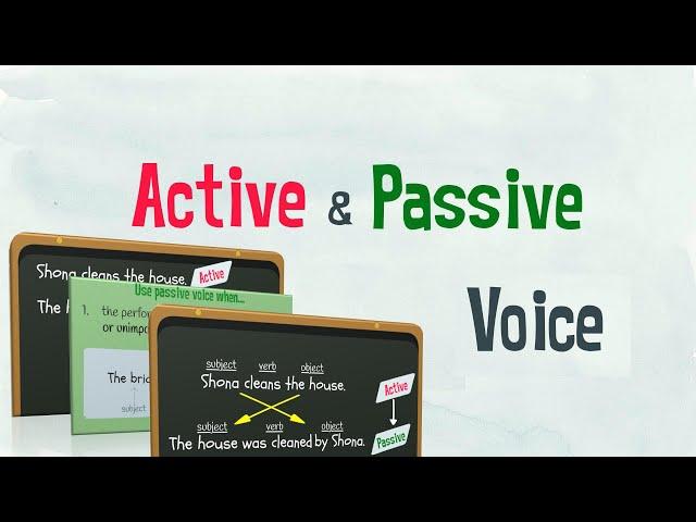 Active and Passive Voice | Learn English | EasyTeaching