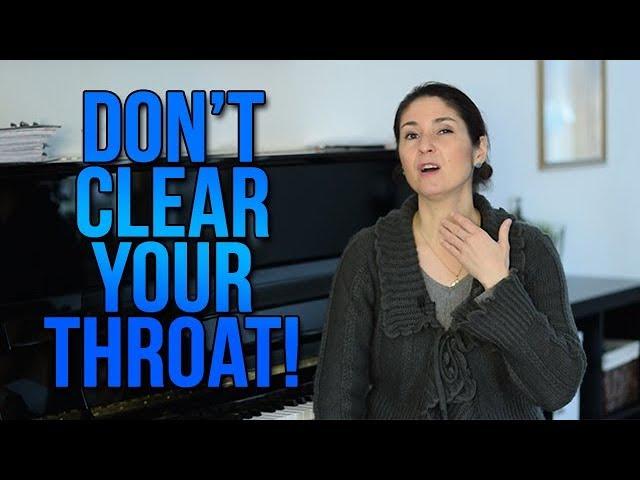 Don't Clear Your Throat! Do This Instead! Great Tip for Singers