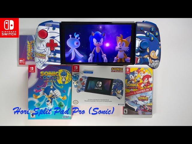 New HORI Nintendo Switch Split Pad Pro (Sonic) - Unboxing & Gameplay