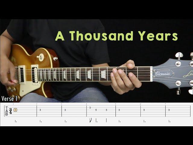 A Thousand Years - Christina Perri - Instrumental Guitar Cover + TAB