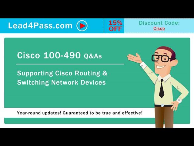 [2021.9] Latest update Cisco 100-490 exam practice questions and complete dumps