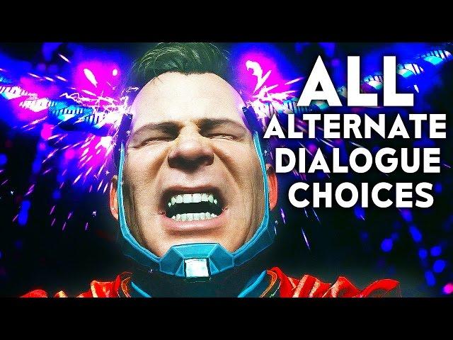 INJUSTICE 2 ALL Alternate Chapter Dialogue Choices Story Mode