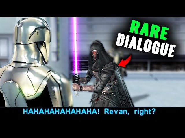What happens if You REVEAL YOU'RE REVAN to Sith Troopers: Knights of the Old Republic