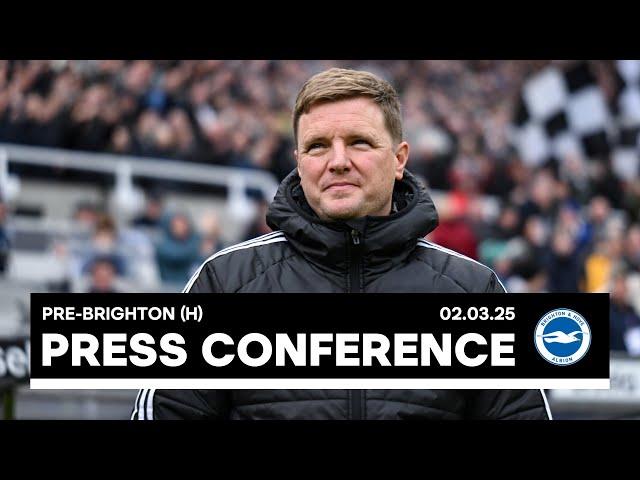 Alexander Isak injury update | Eddie Howe Press Conference | Brighton & Hove Albion (H)