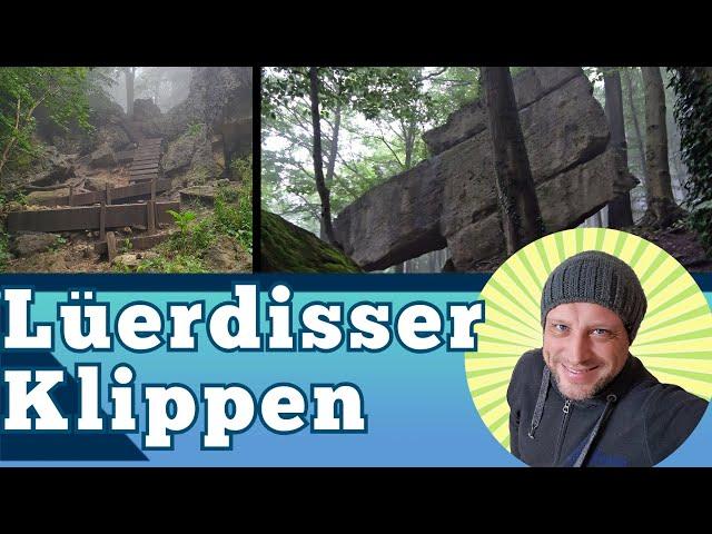 Lüerdisser Klippen im Nebel - Wanderung Lüerdissener Klippen - Unterer Klippenweg  Oberer Klippenweg