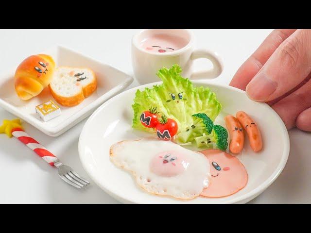 Kirby Miniature Breakfast - Polymer Clay Tutorial