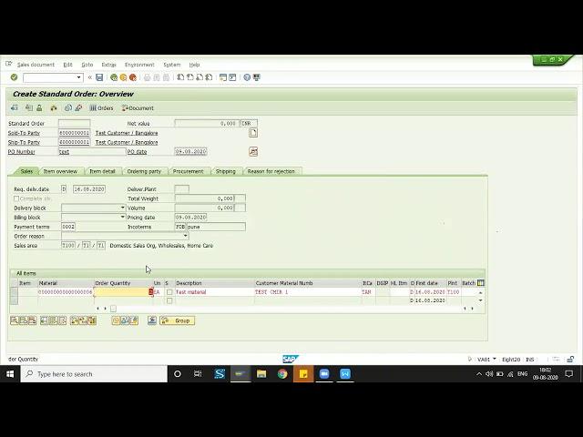 Item Category & Schedule line Control Part 2