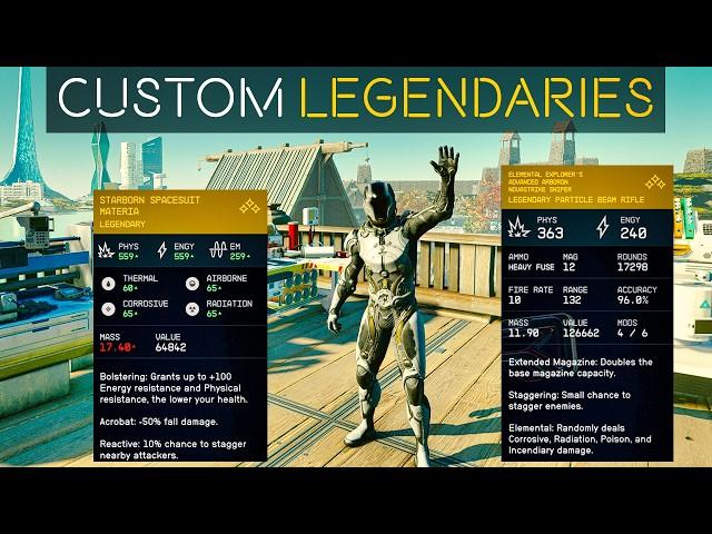 Build Your Own LEGENDARY Gear & Mods - STARFIELD Console Command Tutorial