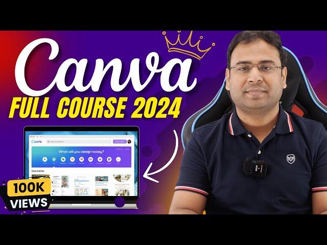 Master Canva in Single Video (Full Tutorial + AI Tools ) | Canva full course