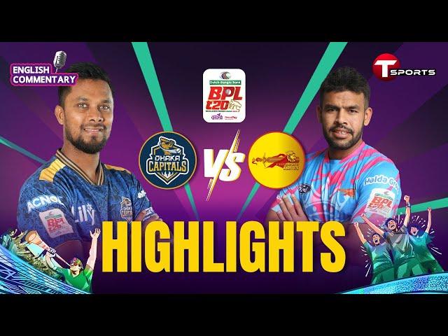 Highlights | Dhaka Capitals vs Chittagong Kings, 14th Match | BPL 2025 | T Sports