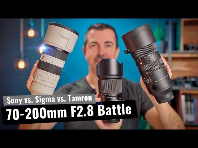 ULTIMATIVE 70-200 F2.8 Battle: Sigma 70-200 F2.8 vs. Sony 70-200 GM2 vs. Tamron 70-180mm F2.8 G2