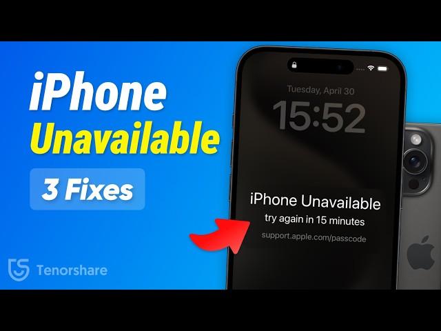 [3 Fixes] iPhone Unavailable? How to Fix iPhone Unavailable Lock Screen without Losing Data 2024