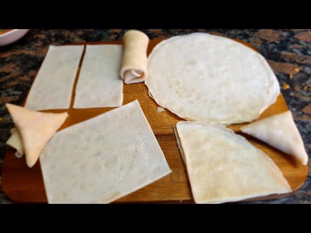 Samosa Pastry Patti recipe ( No Dough. No Kneading. No Rolling. No Oiling. No Oven ) Tutorial