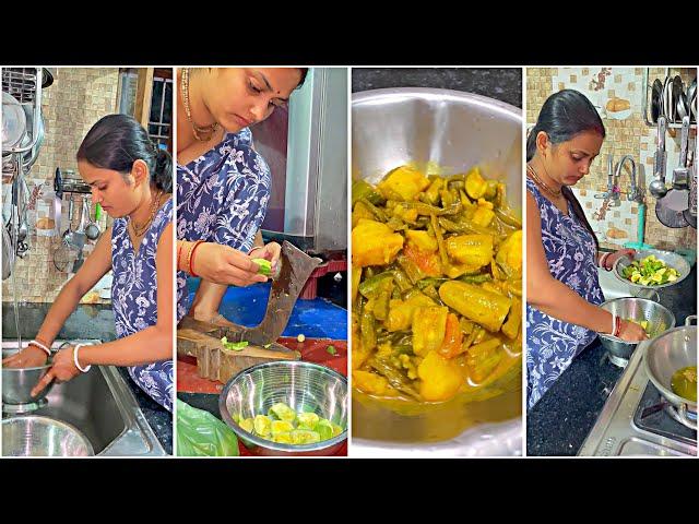 रात को बनाना पड़ा ये Simple सा Dinner  | House Cleaning Vlog Indian Mom Saree | Indian Vlog #vlogs