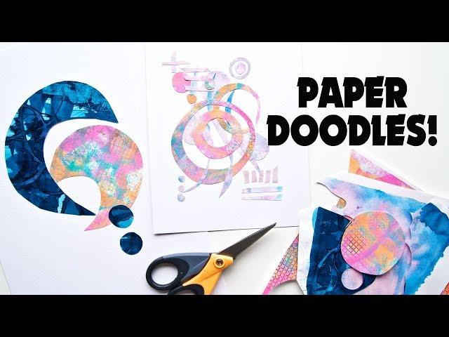 How To Paper Doodle And Use Up Your Leftover Papers