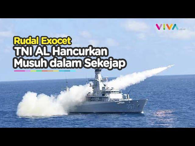 TNI AL Serang Musuh Pakai Rudal Exocet MM-40 Block 3