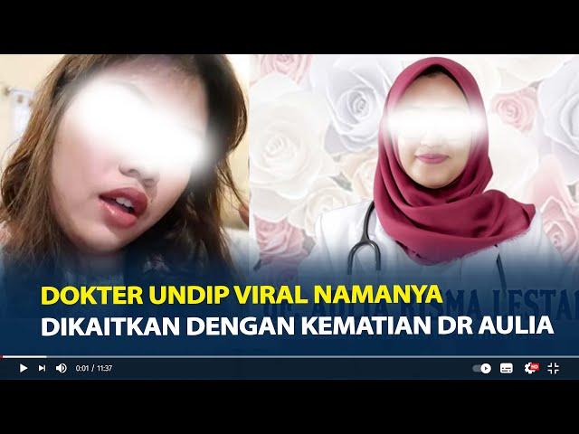 Sosok dr Prathita Amanda Aryani, Dokter Undip Viral Namanya Dikaitkan Dengan Kematian dr Aulia