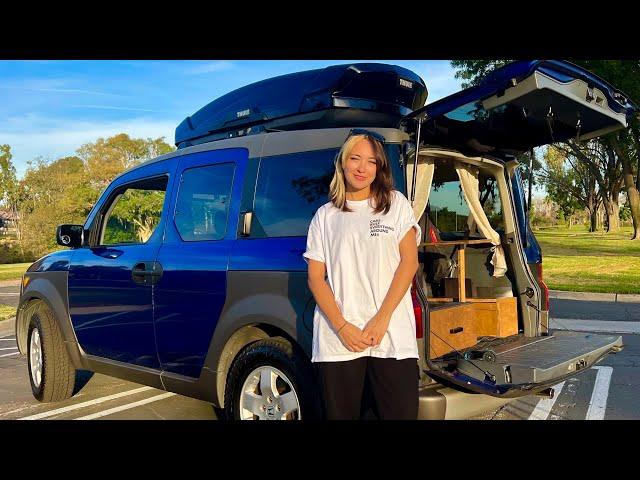 Honda Element Camper Conversion Tour | Self Built & Designed