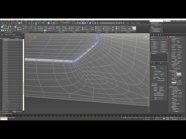 3ds max : Remove Edges and Vertices together  ( Mesh Optimization )