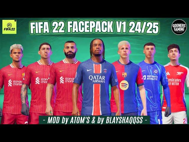 FIFA 22 NEW FACE PACK V1 by ATOM'S & by BLAYSHAQQSS TU 17 FREE DOWNLOAD - FIFA 22 PC #fifa22