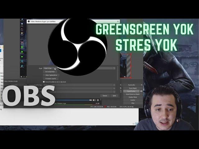 OBS STUDIO ARKA PLANI SİLME ! KESİN ÇÖZÜM 2022 (GREEN SCREEN // YEŞİL ARKA PLAN OLMADAN)