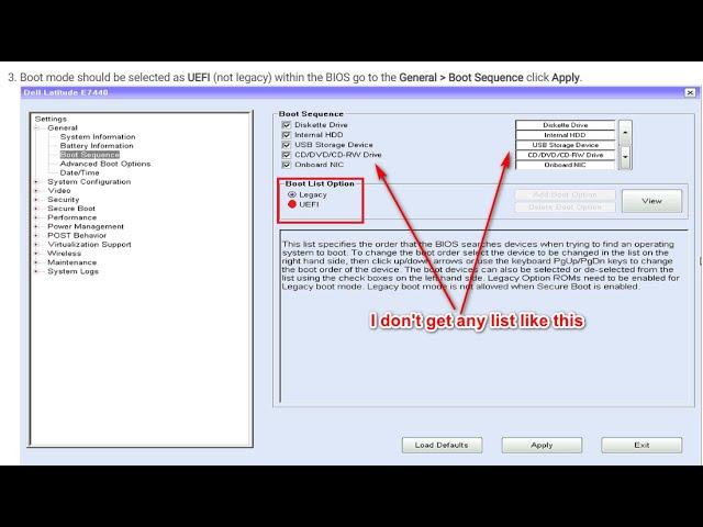 UEFI Boot Mode   Secure Boot Mode Windows Booting Problems Dell Optiplex 9020