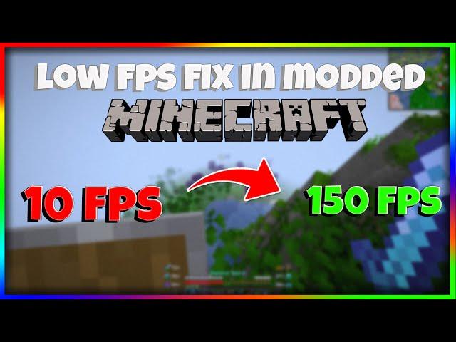 How to Fix LOW FPS drops on Minecraft Modpacks | Get More FPS In Modded Minecraft (Curseforge)