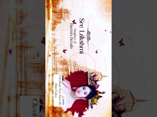 Cinematic Classic Save The Date Video | Inspire studio #traditionalinvitations #indianwedding #event